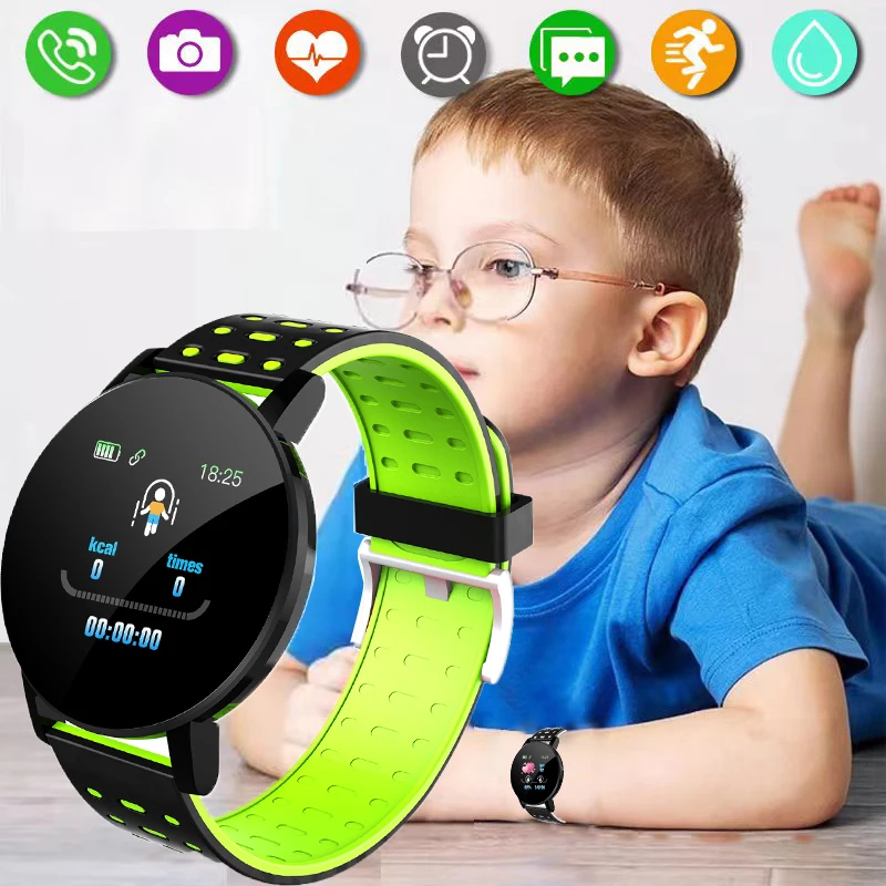 Kids Sports Smart Watch Men Led Digital Clock Waterproof Smartwatch Kids Fitness - £12.40 GBP