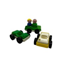 Fisher-Price Little People Vintage 3 Cars &amp; 2 Figures Set - £9.02 GBP