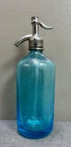 William Brooks Brooklyn, NY Blue Seltzer Syphon Bottle Advertising Moska... - £58.04 GBP