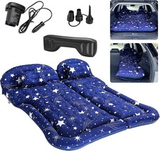 Suv Air Mattress Camping Bed Cushion Pillow, Portable Bed Mattress Car A... - £62.33 GBP