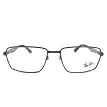 Ray-Ban Eyeglasses Frames RB6334 2509 Black Square Metal Wire Rim 55-17-145 - £101.84 GBP