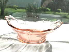 2 Pink Depression Glass Bowls,1 is Octagon as is &amp; 1 is  Hexagon Heisey - £15.75 GBP