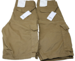 Men&#39;s 11&quot; Cargo Shorts Goodfellow &amp; Co™ Tan Regular Size W30 Lot of 2 NWT - $37.50