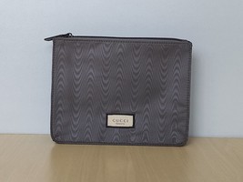 Gucci Ash Grey Men&#39;s Cosmetic Pouch / Bag WORLDWIDE SHIPPING T 0004 - $22.28