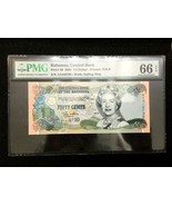 Bahamas 1/2 Dollar 2001 World Paper Money UNC Currency - PMG Certified C... - £44.07 GBP