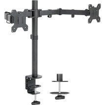 VIVO Dual Monitor Desk Mount, Heavy Duty Fully Adjustable Stand, Fits 2 LCD LED  - £51.14 GBP