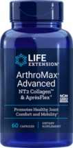 4 BOTTLES SALE Life Extension ArthroMax Advanced NT2 Collagen ApresFlex ... - £63.71 GBP