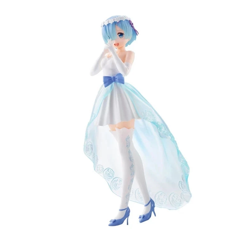 Hot Anime RE: Zero-Starting Life in Another World Rem Figure Wedding Dress - £11.91 GBP