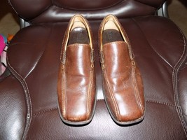 Born Handcrafted Brown Leather Bicycle Toe Slip On Loafer Shoes Size 7.5... - £23.64 GBP