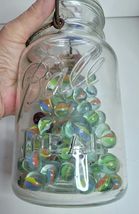 BALL IDEAL QUART CANNING JAR WITH LID AND WIRE BAIL WITH MARBLES INSIDE image 3