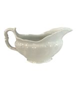VTG Hanley England Semi Porcelain White Gravy Boat Ironstone Style - $21.60