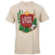 Lone Star Beer Texan Desert T-Shirt Beige - £28.04 GBP+