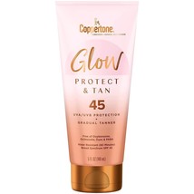 Coppertone Glow Protect and Tan Sunscreen Lotion with Gradual Self Tanne... - £6.86 GBP