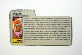 GI Joe Dreadnok Zandar File Card Vintage Action Figure Accessory Part 1986 - £4.72 GBP