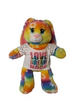 Build A Bear Bright Blooms Bunny Rabbit Rainbow Tie Dye plush Easter Plush 16&quot; - £8.16 GBP