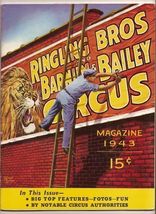 1943 Ringling Broths &amp; Barnum Bailey Circus Program - $98.95