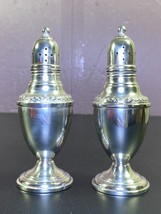 Vintage Rogers Sterling Weighted Salt &amp; Pepper Shakers 3020 Sterling Silver - £26.56 GBP