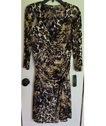 NWT Womens 12 Lauren Ralph Multicolor Pattern V-Neck Business Casual Dress  - $39.39 CAD