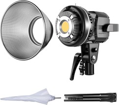 Gvm 80W Cri97 5600K Dimmable Led Video Lights With Bowens Mount Kit Continuous - £135.05 GBP