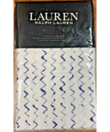 NIP Ralph Lauren Nora Zig Zag Blue White King Pillowcases One Pair 2 cases - £38.05 GBP