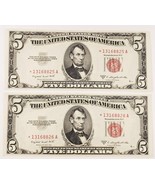 Full of 2 Consecutive 1953-B USA Star Tickets Choice UNC Fr #1534-
show ... - €205,46 EUR