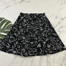 TM Sport Womens Vintage 90s Mini Skirt Size 6 Black Swirl Print Button F... - €24,29 EUR