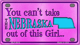 Nebraska Girl Novelty Mini Metal License Plate Tag - $282.49 MXN