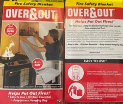 Fire Safety Blanket 39.37X38.18 Over & Out Set of 2 - $33.25