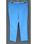 Lands End Women&#39;s Mid Rise Straight Leg Chino Pants Sea Cliff Blue New - $33.90 CAD+