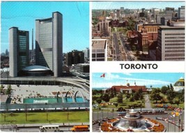 Ontario Postcard Toronto Multi View City Hall Queen&#39;s Park - $1.97