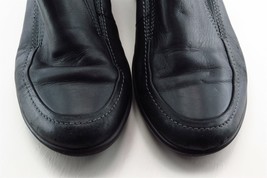 ECCO Size 37 M Black Almond Toe Loafer Leather Women - £15.75 GBP
