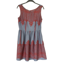 PinKY Womens Juniors Fit and Flare Summer Dress Size M A Line Style Gray - $17.79