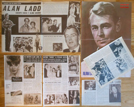 ALAN LADD spanish clippings 1960s/70s photos vintage magazine actor - £6.08 GBP