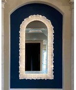 24&quot; x 30&quot; Stunning Selenite Wall Mirror | Healing Crystal Gemstone Vanit... - $935.00