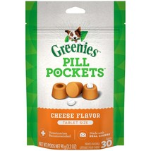 Greenies Pill Pockets for Tablets Cheese 1ea/30 ct, 3.2 oz - £11.03 GBP