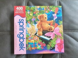 Christmas Bear Wishes 400 Interlocking Pieces Springbok Jigsaw Puzzle Co... - £9.75 GBP