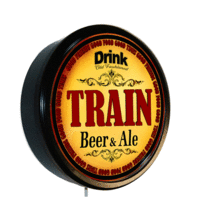 Train Beer And Ale Cerveza Lighted Wall Sign - $59.99