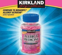 Kirkland Signature Allergy Relief Medicine Diphenhydramine HCI 25mg 600 Minitabs - £8.48 GBP