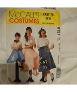 Vintage McCall&#39;s Costume Pattern 8137 Poodle Skirt 50s Size CH Uncut Hal... - $11.30