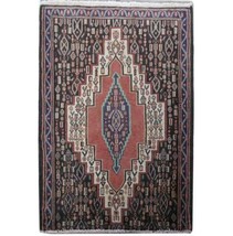 Luxurious 3x3 Authentic Hand-knotted Sanandaj Rug B-82094 - £238.21 GBP