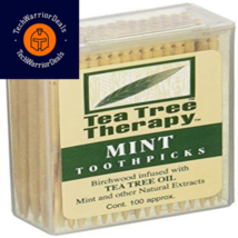 Tea Tree Therapy Mint Toothpicks 100 Ct (Pack of 1) 1-Pack  - £12.81 GBP