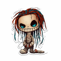 Zombie Voodoo Doll Sticker Vinyl Decal Waterproof Indoor Outdoor - $4.50+