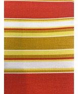 Vintage Waverly Fabric Orange Toreador Stripe Cotton Yellow Gold 3 yds  - €25,75 EUR