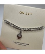 ON 34th Gold-Tone Mix &amp; Match Charm Bracelet – Customizable Jewelry Piece - $224.81 MXN