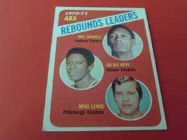 1970/71 Topps # 150 Aba Rebounds Leaders Near Mint / Mint Or Better - £151.86 GBP