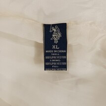 US Polo Assn 015111PC Women’s Cream Full Zip Sleeveles Puffer Vest Size XL  image 5