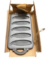 John Wright Cornhuskers Cornbread Pan Cast Iron 1984 Made In USA - €25,26 EUR