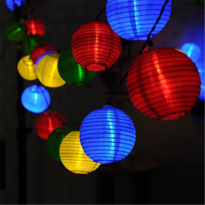 10 LED 20 LED Waterproof Solar Power Lantern Lamp Festive Garden Ball String Fai - £149.73 GBP