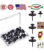 Versatile Double-Headed Picture Hangers - Stylish Black, 20 lbs Limit, 8... - $22.57 CAD