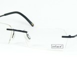 INFACE Dänisch Design if8600D-384 Schwarz Brille Rahmenlose Brille 53-17... - $76.67